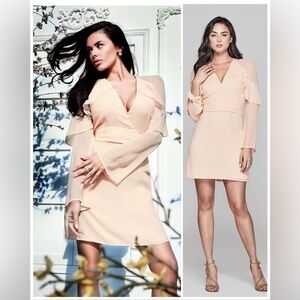 Marciano Soft Peach Long Sleeve Dress